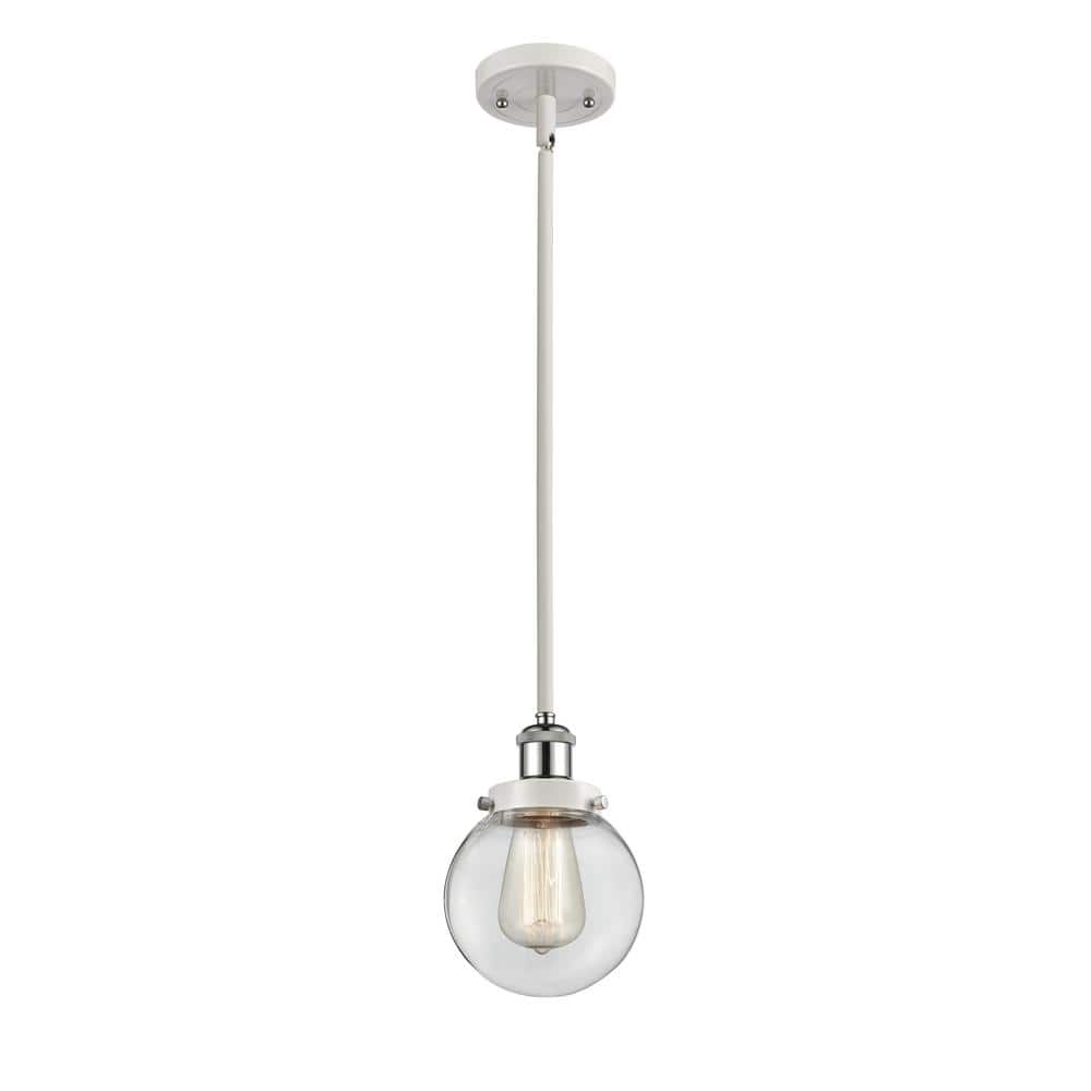 Beacon Chrome and Glass Mini Globe Pendant Light