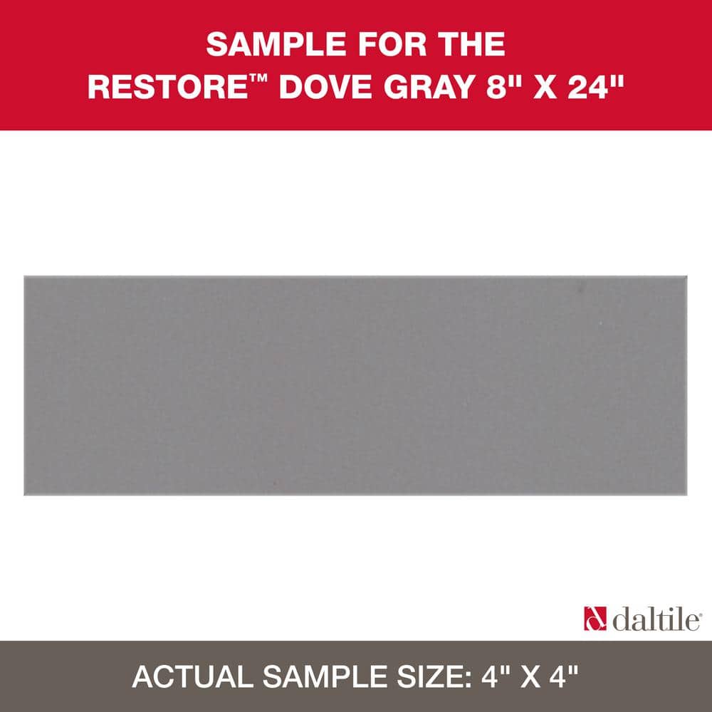 Restore Dove Gray 4 in. x 4 in. Glazed Ceramic Sample Tile price history on PriceWatchPro