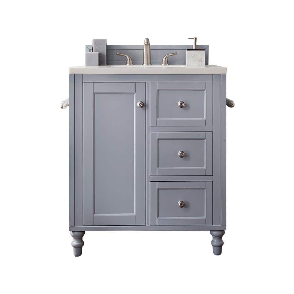 Copper Cove Encore 30 in. W x 23.5 in.D x 36.3 in.H Single Vanity in Silver