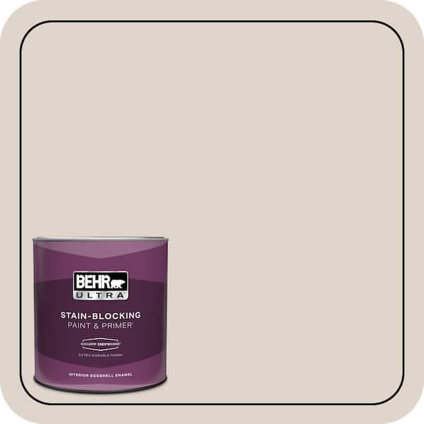 BEHR ULTRA 1 qt. #N230-1 Castle Beige Extra Durable Eggshell Enamel Interior Paint & Primer