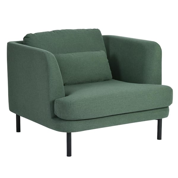 Homy Casa Homy Casa Clemency Green Fabric Upholstered Arm Accent Chair