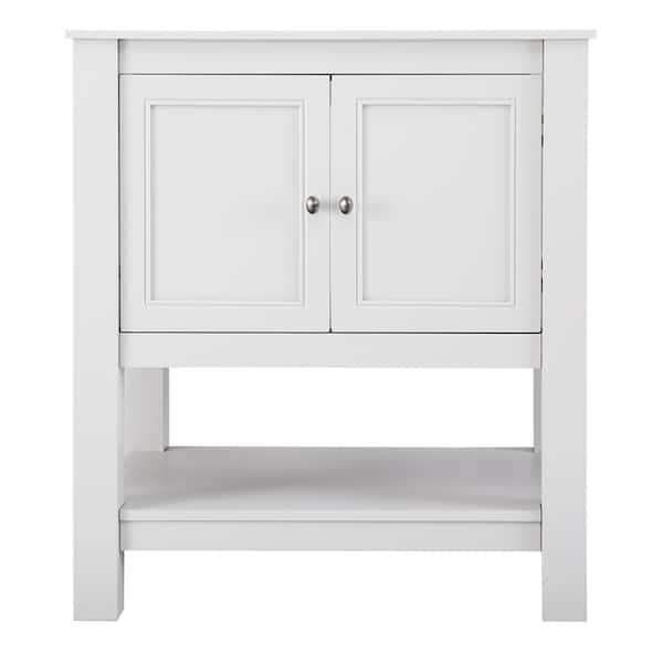 Home Decorators Collection Gazette 30 in. W x 21.75 in. D x 34 in. H Bath Vanity Cabinet without Top in White