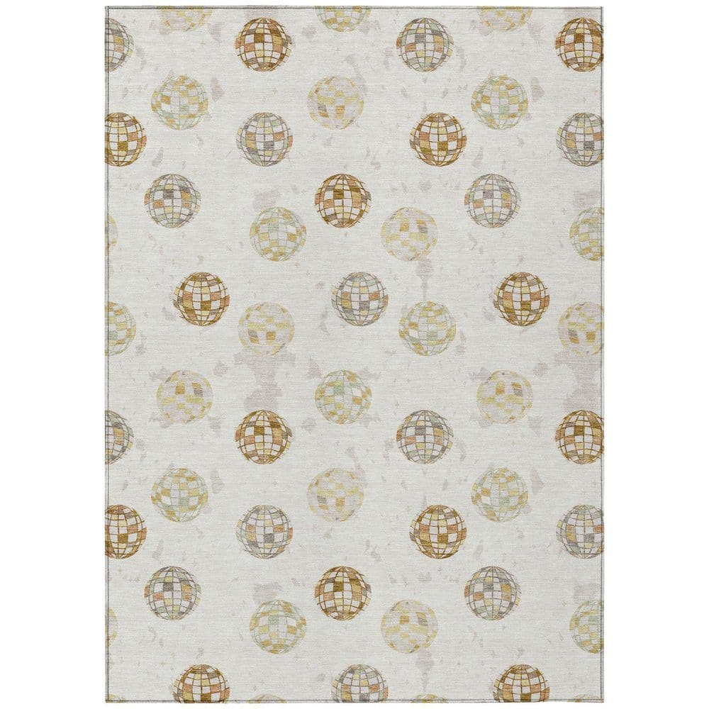 Chantille Machine Washable Indoor/Outdoor Abstract ACN2690 Ivory 3 ft. x 4 ft. Area Rug price history on PriceWatchPro