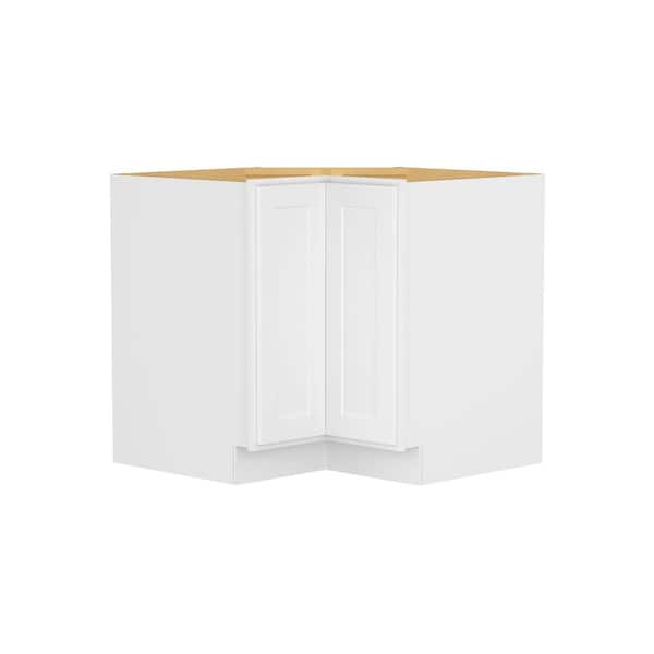 36 in. W 24 in. H 34.5 in. D Ready to Assemble Plywood Base Kitchen Cabinet in Painted White