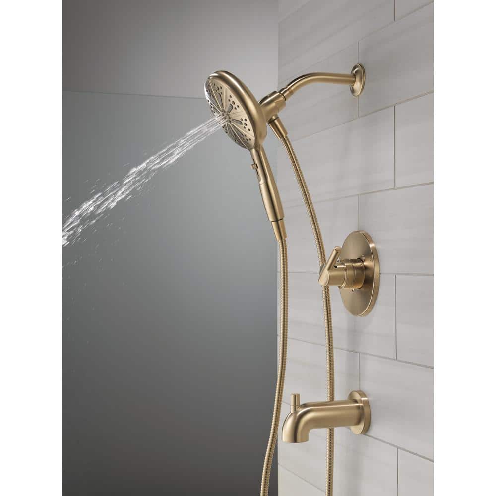 Champagne Bronze Multi-Head Wall Mounted Handheld Shower