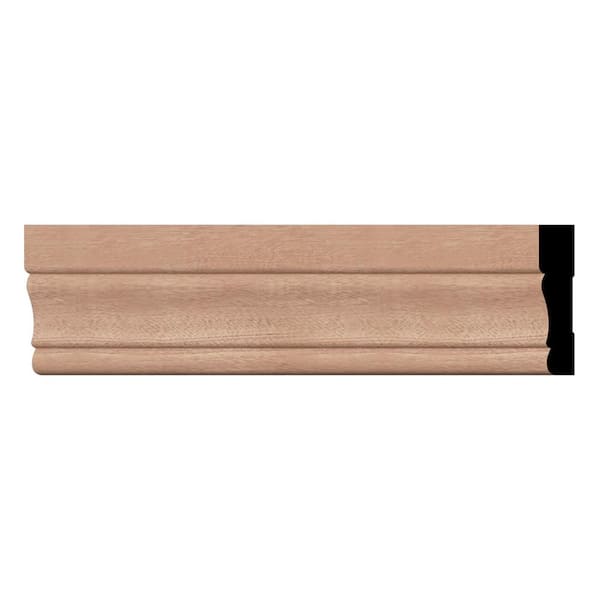Ekena Millwork WM443 0.63 in. D x 3.25 in. W x 96 in. L Wood (Sapele Mahogany) Colonial Casing Moulding
