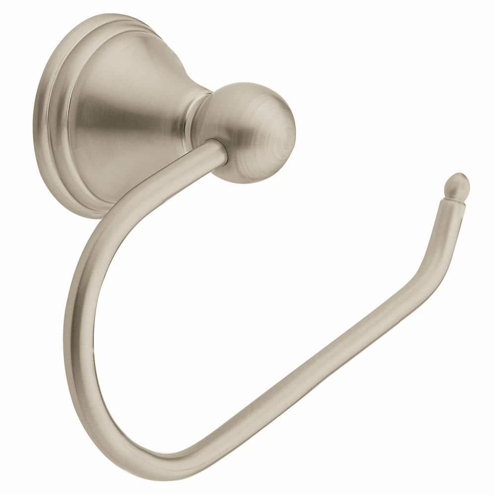 Moen The Glyde Collection Brushed Nickel Single post Toilet Paper Holder Moen The Glyde Collection Brushed Nickel Single post Toilet Paper Holder