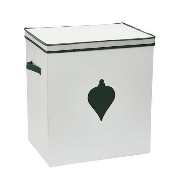 Seasonal Ornament Storage Box 48 Pocket in Green
