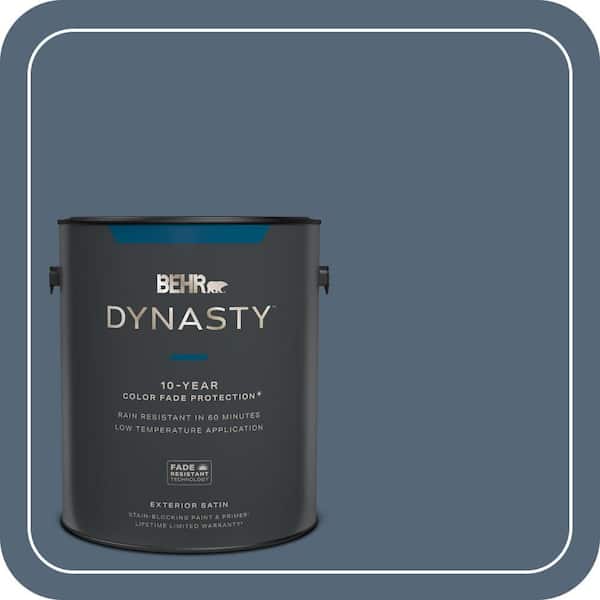 BEHR DYNASTY 1 gal. #S510-6 Durango Blue Satin Enamel Exterior Stain-Blocking Paint & Primer
