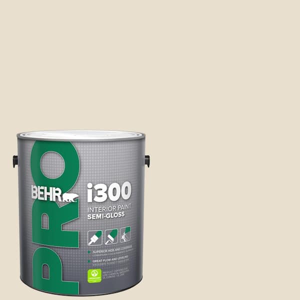 BEHR PRO 1 gal. #MS-33 Eggshell White Semi-Gloss Interior Paint