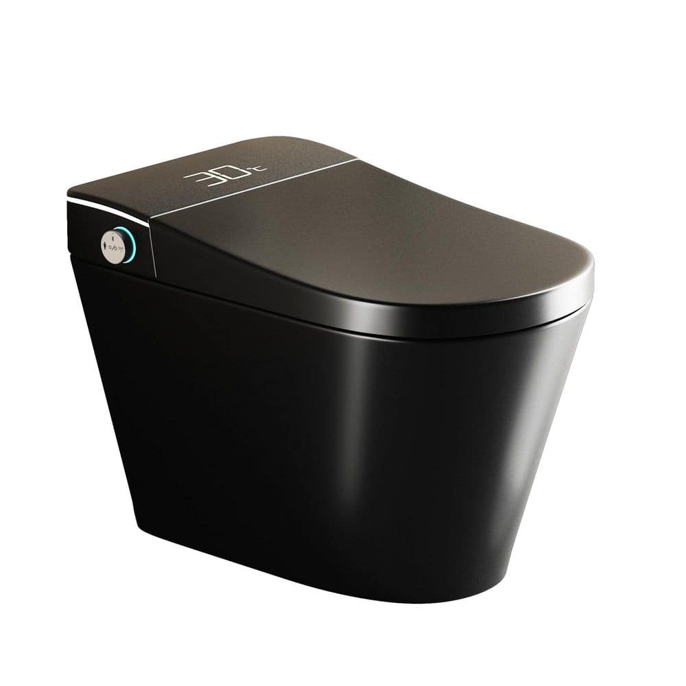 1.28 GPF Elongated One Piece Smart Toilet with Bidet Built in and Auto Open/Close Seat Dryer and Warm Water in Black price history on PriceWatchPro