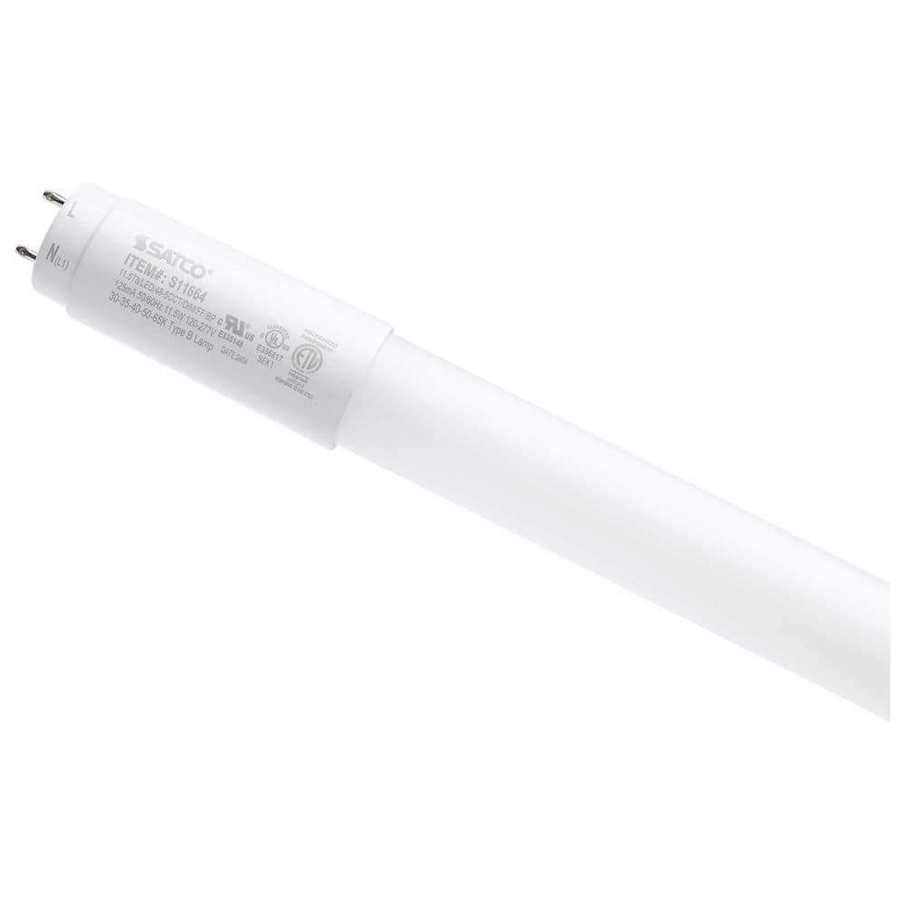 4 ft. 32-Watt Equivalent CCT Selectable T8 G13 Base Linear LED Light Bulb Type B Ballast Bypass 120-277V (25-Pack) price history on PriceWatchPro