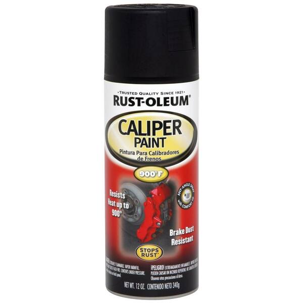 Rust-Oleum Automotive 12 oz. Gloss Black Caliper Spray Paint (6-Pack)