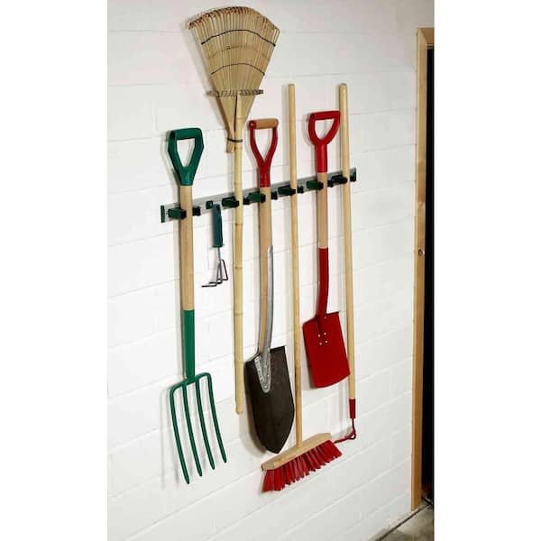 Wall Mounted Adjustable Tool Holders, Garden Tool Holder For Garage
