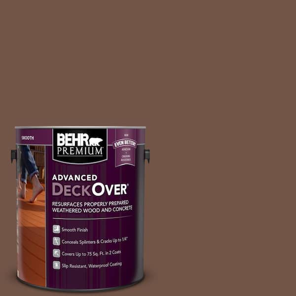 BEHR Premium Advanced DeckOver 1 gal. #SC-123 Valise Smooth Solid Color Exterior Wood and Concrete Coating