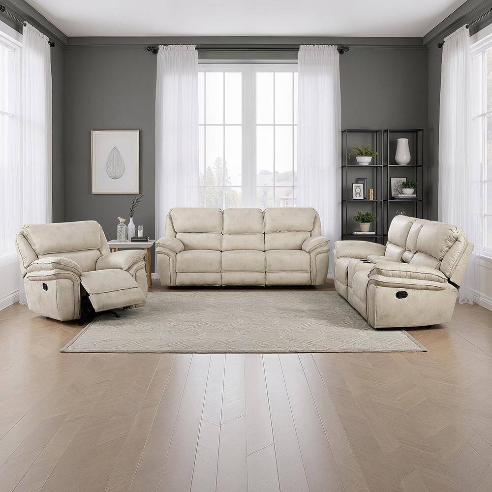 Lazzara Arlo 90 in. W Pillow Top Arm Microfiber Rectangle Manual