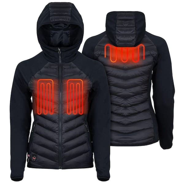 Women's SM Ventani Hybrid Heated Jacket 7. 4V Black