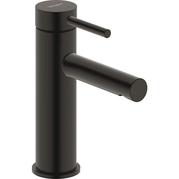 Duravit DuraCircle Single Handle Single Hole Bathroom Faucet with Drain Kit Included in Matte Black