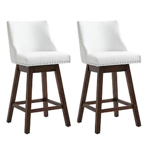 Mission Pub Chairs Set of 2 in Caramel with Cappuccino Cushion 