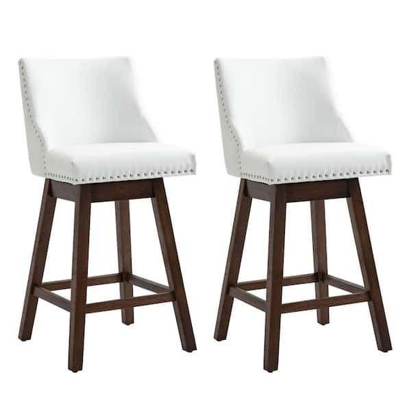 white leather counter stools