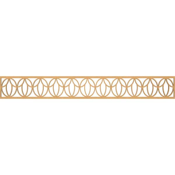 Ekena Millwork Shoshoni Fretwork 0.25 in. D x 46.5 in. W x 6 in. L MDF Wood Panel Moulding