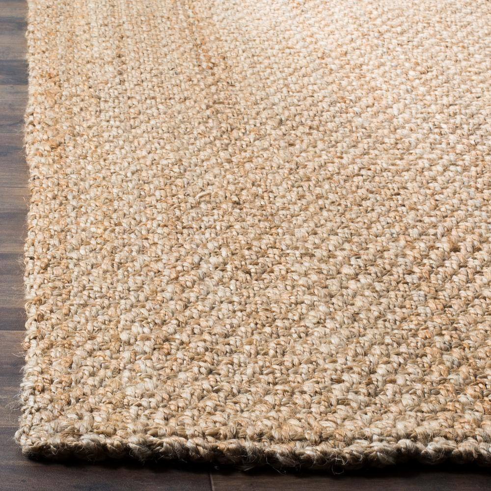 Natural Fiber Beige 8 ft. x 10 ft. Modern Solid Area Rug - thumbnail 3