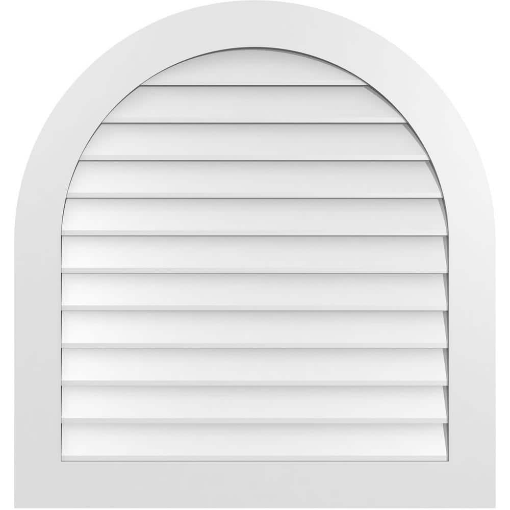 "36"" x 38"" Round Top Surface Mount PVC Gable Vent: Non-Functional with Standard Frame" price history on PriceWatchPro