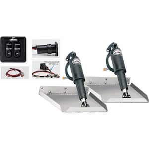 12 in. x 12 in. Edge Mount Electric Trim Tab Kit With 124 Switch
