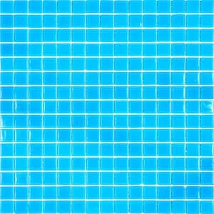 Dune Glossy Pacific Blue 12 in. x 12 in. Glass Mosaic Wall and Floor Tile (20 sq. ft./case) (20-pack)