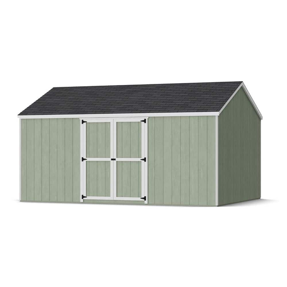 Value Gable 12 ft. x 16 ft. Outdoor Wood Storage Shed with Side Entry and Floor Do-It-Yourself Kit (192 sq. ft. ) price history on PriceWatchPro