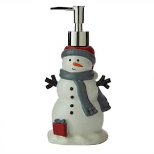 Whistler Snowman Lotion Dispenser, Resin, Multi Colored