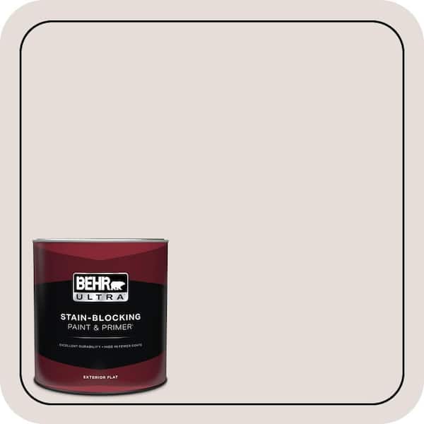 BEHR ULTRA 1 qt. Home Decorators Collection #HDC-CT-17 Pale Starlet Flat Exterior Paint & Primer