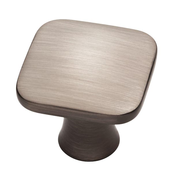 Lindley 1-3/16 in. (31 mm) Modern Heirloom Silver Square Cabinet Knob