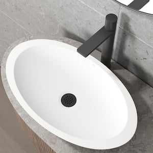 Vessel Bathroom Sink Drain in Matte Black