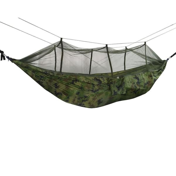 8.5 ft. Portable Hammock with mosquito net in Camouflage