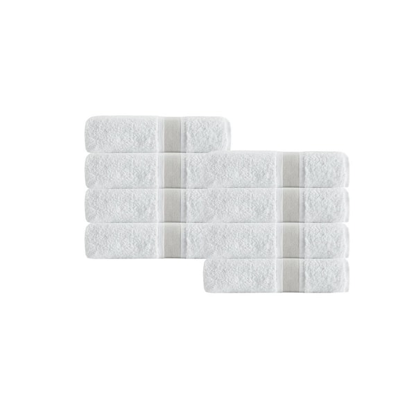 Unbranded Unique 8-Piece Beige Turkish Cotton Hand Towels