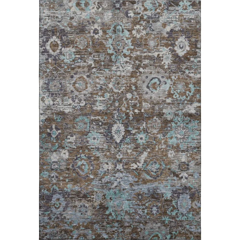 Mayfield Premium Machine Washable Abstract AMF2430 Mocha 10 ft. x 14 ft. Area Rug price history on PriceWatchPro