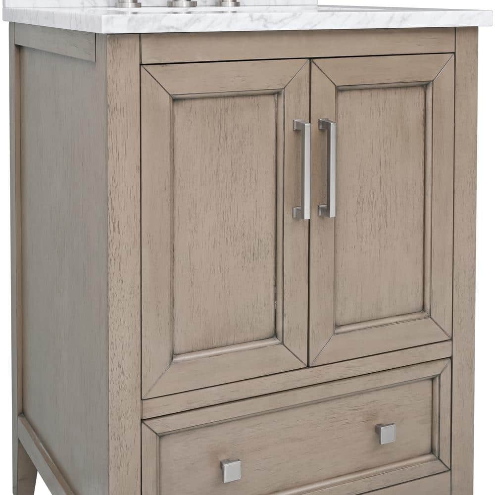 Everette 24'' Gray Oak Single Bathroom Vanity Base