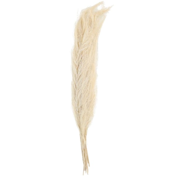 Litton Lane White Feather Like Leaves Natural Foliage Decorative Vase with Feather Inspired Stems (1-Bundle)