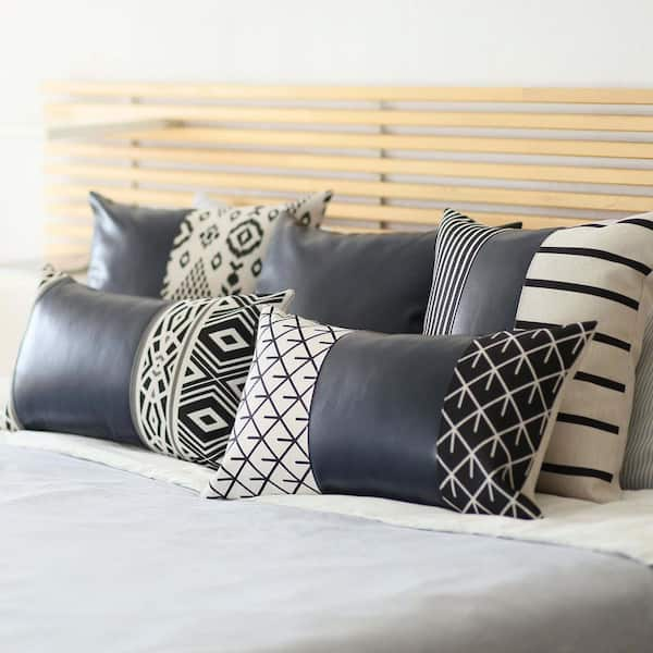 Navy throw outlet pillows for bed