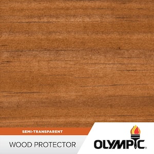 1 gal. Rustic Cedar Exterior Semi-Transparent Wood Protector Stain Plus Sealant in One