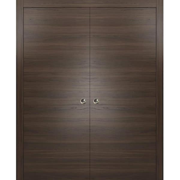 Sartodoors Planum 0010 48 In. X 84 In. Flush Chocolate Ash Finished ...