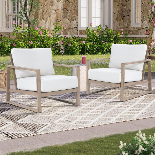 white outdoor chair set
