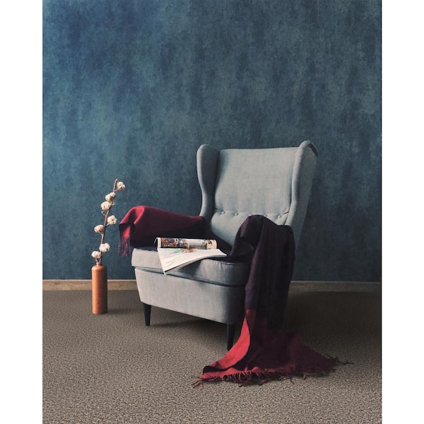 Carrelage De Tapis TrafficMaster Canyon Coal 18x18 Pouces - Autocollant, Noir, 22.5 Pi² Par Boîte