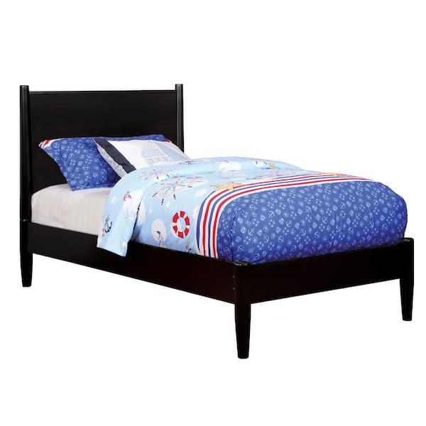 Furniture of America Mackie Modern Black Wood Frame Twin Platform Bed
