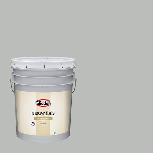 Glidden Essentials 5 gal. PPG1010-3 Solstice Flat Exterior Paint