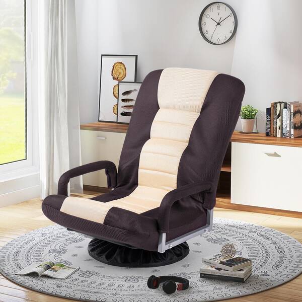 brown rocker gaming chair