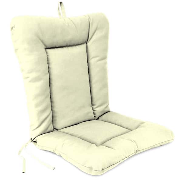 Jordan Manufacturing 38 in. L x 21 in. W x 3.5 in. T Rectangular Outdoor Dining Chair Cushion in Ivory Solid