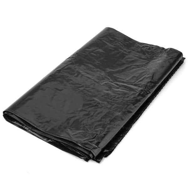 Aluf Plastics 33 gal. 2.0 ml 33 in. x 39 in. Large Black Plastic Heavy-Duty Garbage Can Liners Bags (Huge 100-Pack)