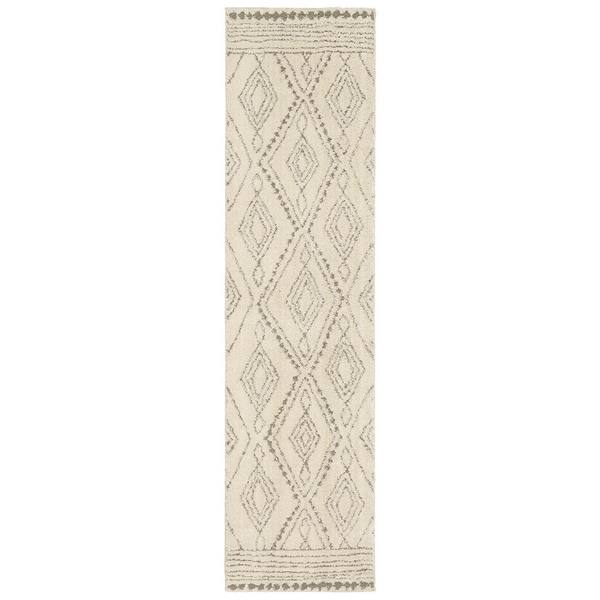 Mohawk Home Vado Cream 2 ft. x 6 ft. Geometric Runner Rug